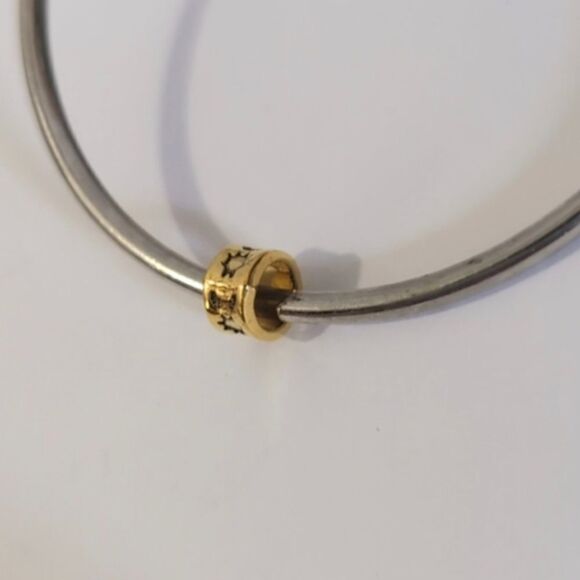Gold Moon‎ and Stars Spacer Charm for Pandora Style Bracelet - Picture 2 of 4